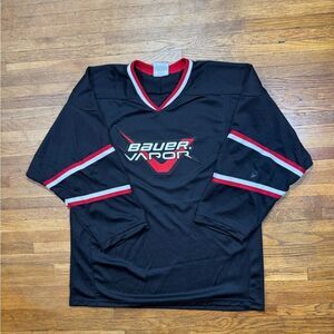 Bauer Vapor Black and Red Hockey Jersey